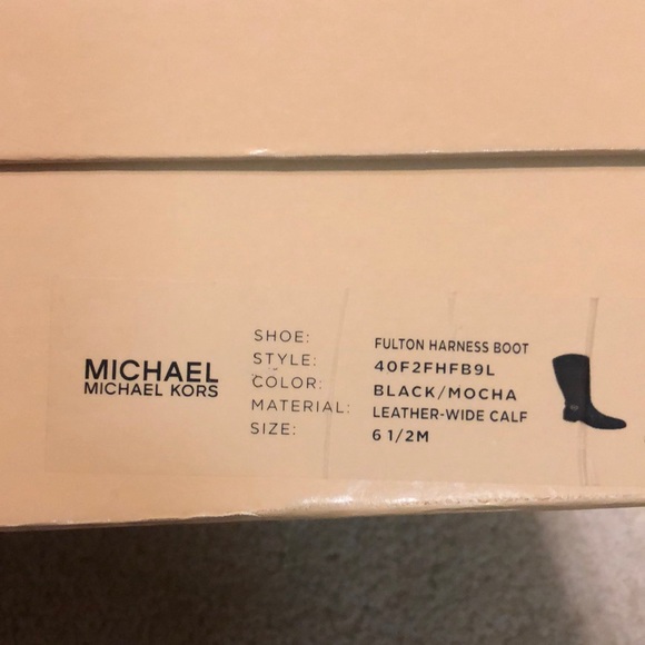 Michael Kors Two-Tone Fulton Boots - Picture 4 of 4